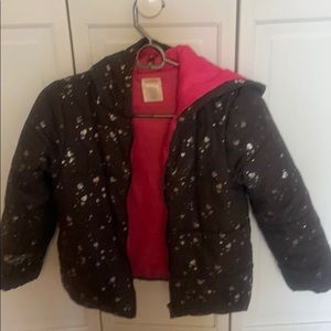 Kids heart print jacket size 7-8